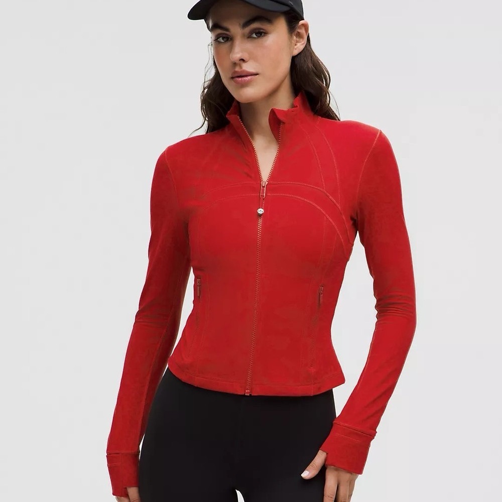 Lululemon Athletica Define Nulu Dark crop Red Women's Jacket BNWT
